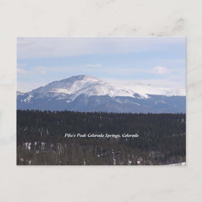 Carte postale Pike's Peak (Devant)