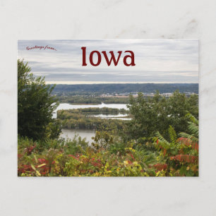 Carte Postale Pikes Peak Vue sur McGregor Iowa