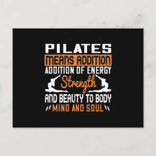 Carte Postale Pilates Signifie L'Ajout D'Énergie D'Esprit Et D'Â