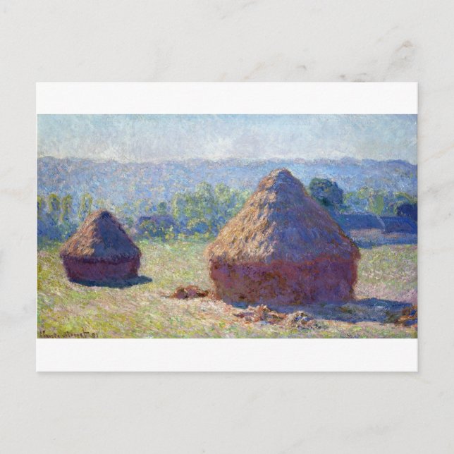 Carte Postale Pile de blé (fin de l'été), Monet (Devant)