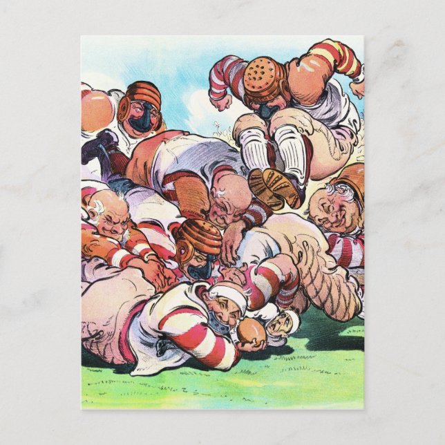 Carte Postale Pile De Chien Sur Le Gridiron (Devant)