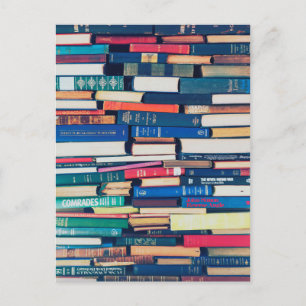 Carte Postale Pile de livres