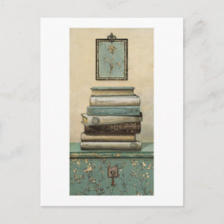 Carte Postale pile de livres
