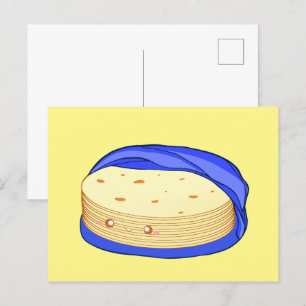 Carte Postale Pile de tortillas de farine
