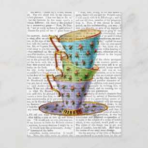Carte Postale Pile De Trois Tasses Vintages
