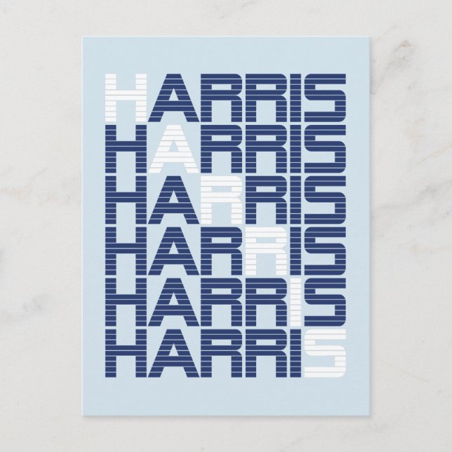 Carte Postale piles de texte harris (Devant)