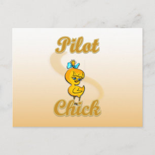 Carte Postale Pilote Chick