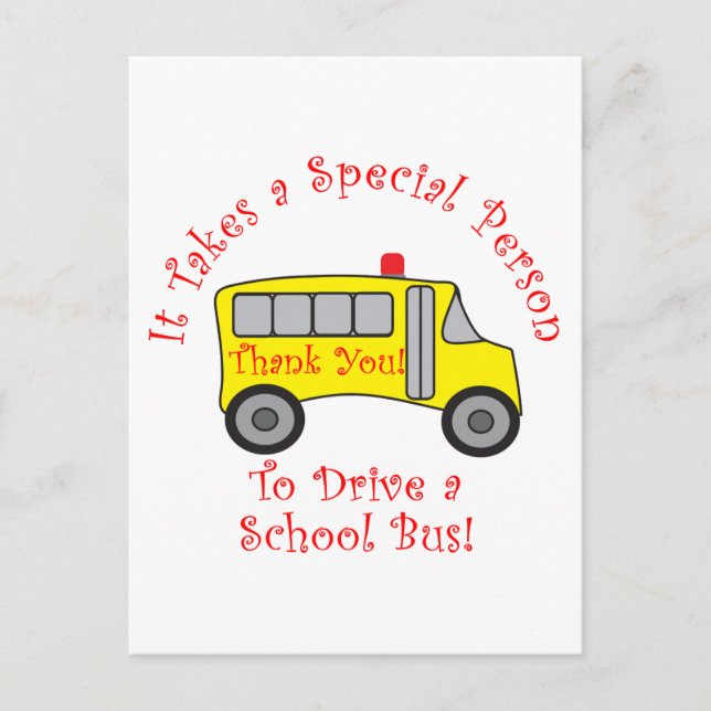 Carte Postale Pilote de bus (Devant)