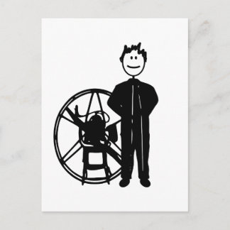 Carte Postale Pilote paramoteur