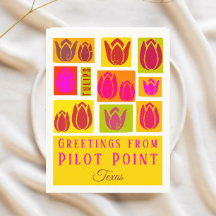 Carte Postale Pilote Point Texas Tulip