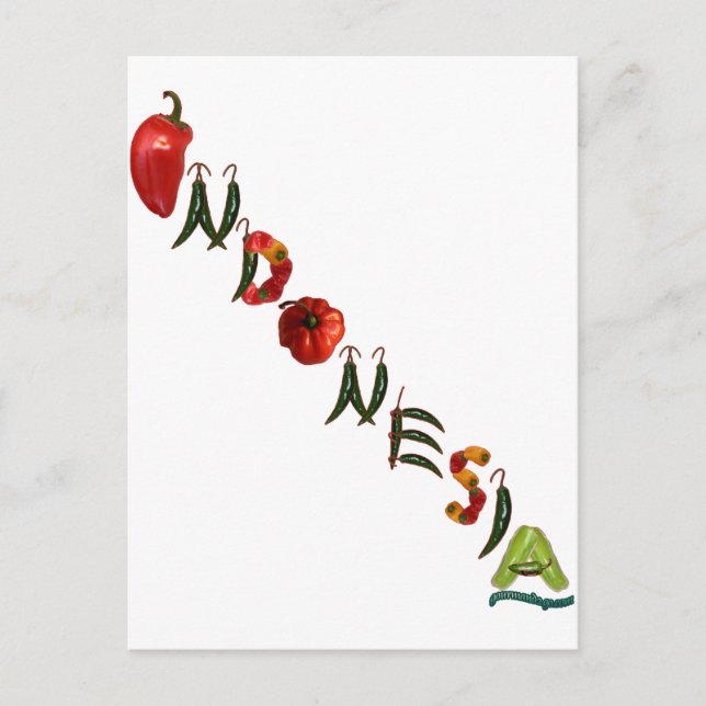 Carte Postale Piments d'Indonésie (Devant)