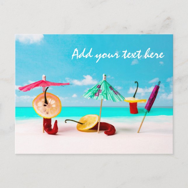 Carte Postale Piments sur la mer (Devant)