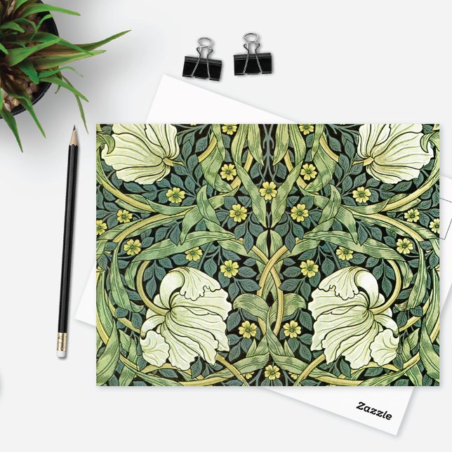 Carte Postale Pimpernel Poppies Floral Motif William Morris (Créateur téléchargé)