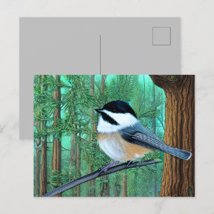 Carte Postale Pin À feuillage persistant rustique
