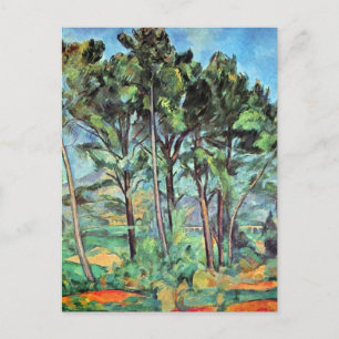 Carte Postale Pin avec Viaduc par Paul Cezanne, Art Vintage