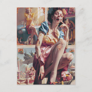 Carte Postale Pin-Up Zombie I