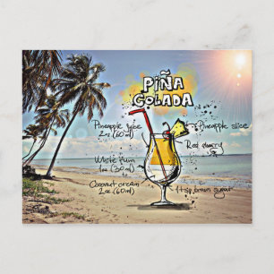 Carte Postale Pina Colada