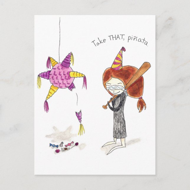 Carte postale Pinata Anniversaire (Devant)