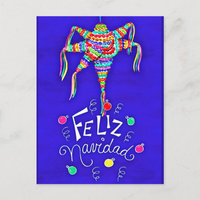 Carte postale Piñata Mexican Christmas (Devant)