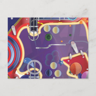 Carte Postale Pinball