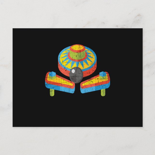 Carte Postale Pinball Arcade Retro (Devant)