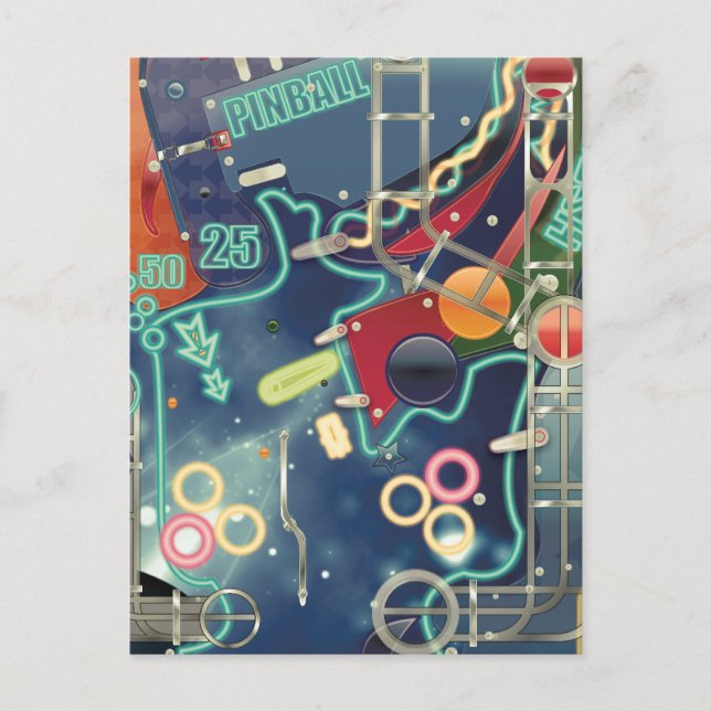 Carte Postale Pinball Machine Las Vegas (Devant)