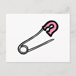 Carte Postale Pince de couche rose