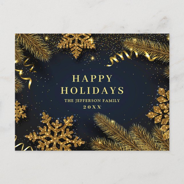 Carte Postale Pine Cones Noël Fête de Noël Accueil d'entreprise (Devant)