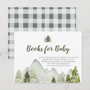Carte Postale Pine Tree Rustic Adventure Livres pour Baby Postca