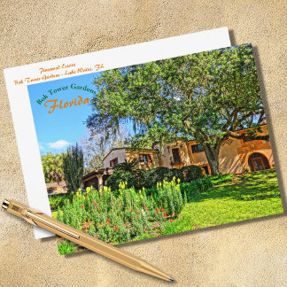 Carte Postale Pinewood Estate Mansion Bok Tower Gardens Floride