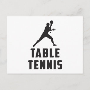 Carte Postale Ping Pong Table Tennis Paddle Player Idée cadeau