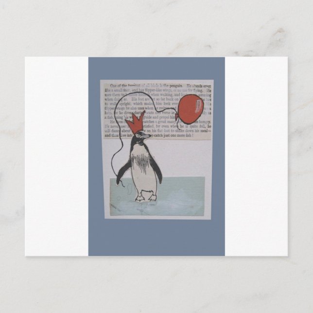 Carte Postale pingouin (Devant)