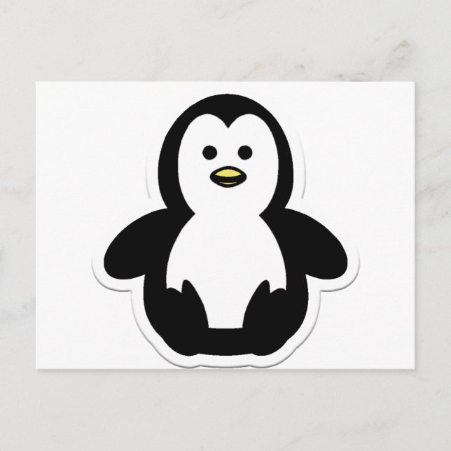 Carte Postale pingouin (Devant)