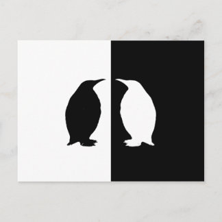 Carte Postale pingouin