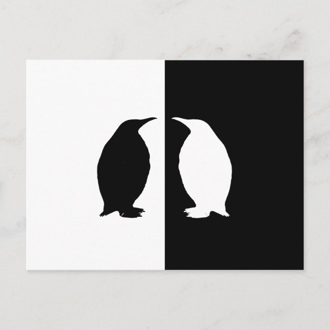 Carte Postale pingouin (Devant)