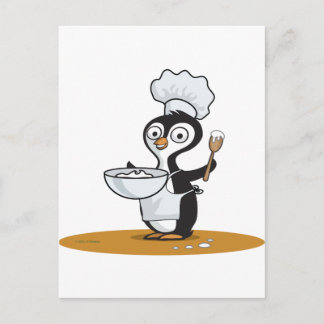 Carte Postale Pingouin Cook