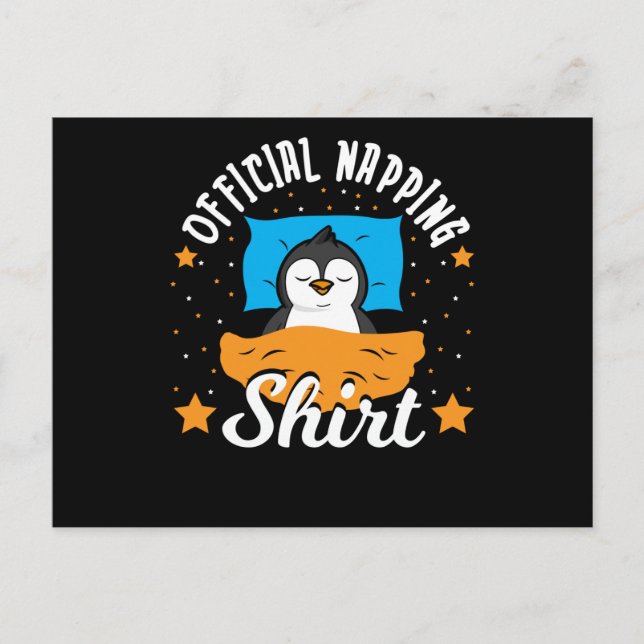 Carte Postale Pingouin de la chemise de nuit officiel (Devant)