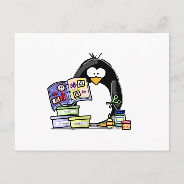 Carte Postale Pingouin de scandale (Devant)