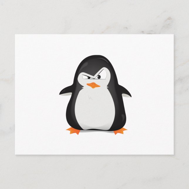 Carte Postale Pingouin en colère (Devant)