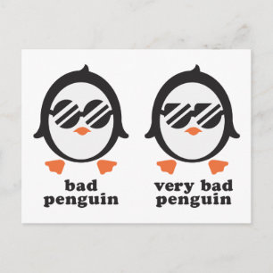 Carte Postale pingouin - Pinguin