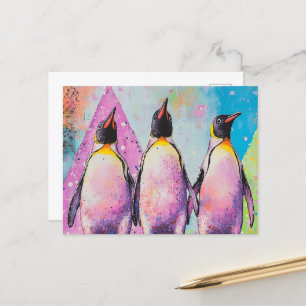 Carte Postale Pingouins