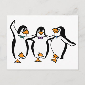 Carte Postale Pingouins