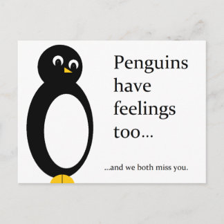 Carte Postale Pingouins