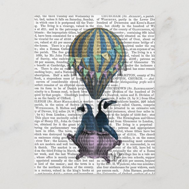 Carte Postale Pingouins volants (Devant)