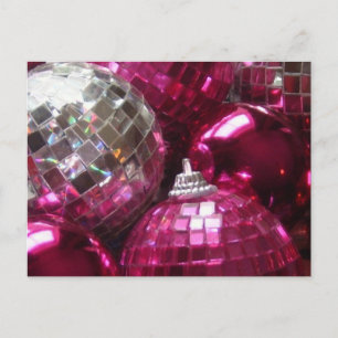 Carte postale Pink Baubles
