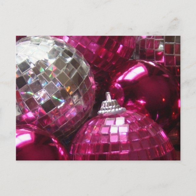 Carte postale Pink Baubles (Devant)