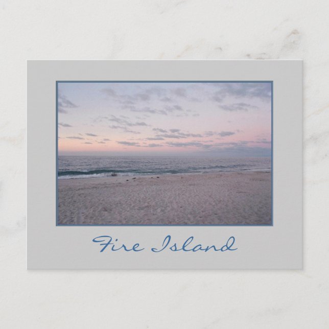Carte postale 'Pink & Blue Beach at Dawn' (Devant)