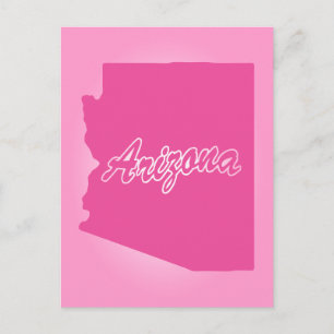 Carte postale Pink State Arizona