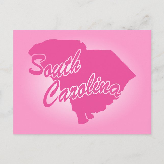 Carte postale Pink State South Carolina (Devant)
