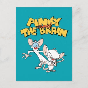 Carte Postale Pinky et le cerveau Afficher le logo